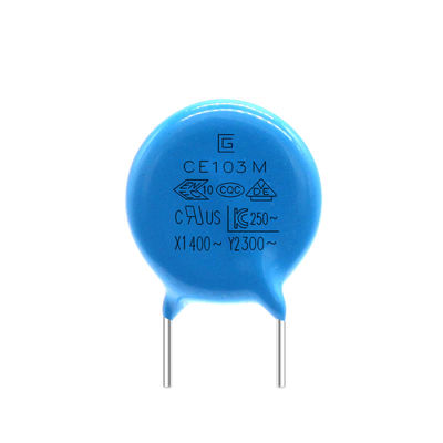 Blaue 103M Capacitor 300VAC gute Stabilität beschichtet mit Epoxidharz