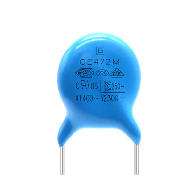 Kondensator-blaue Farbe 300VAC 472M Sicherheits-Y2 für Schaltnetzteil