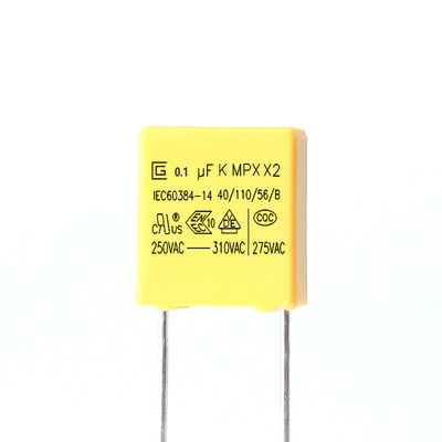 Radialer X2-Sicherheitskondensator 250 VAC Kapazitätsbereich 0,001 uF - 4,7 uF - 40,C bis 85,C