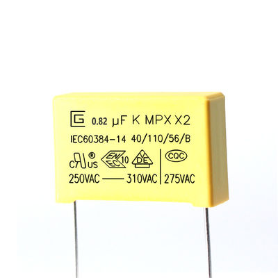 Gute Stabilität 824k 0,82 uF 275V-Kondensator-ausgezeichnete Feuchtigkeitsbeständigkeit