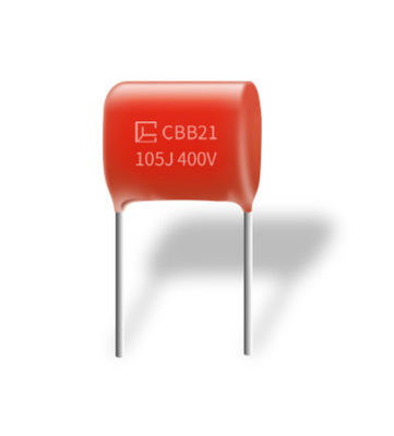 CBB21 105J 400V P15MM metallisierte Polypropylen-Kondensator-gute Feuchtigkeitsbeständigkeit