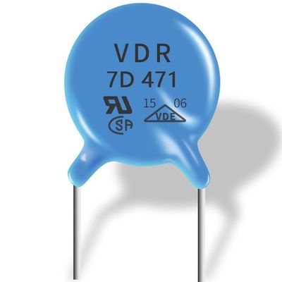 Schneller Metalloxid-Varistor des Warte07d471k P5MM keine Polarität für DC Spannung Schnur
