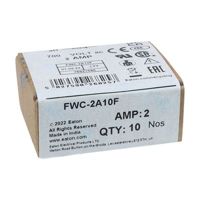 Ausgezeichnete Fahrradfähigkeit und Leistung Cramic Sicherung Eaton Bussmann 10 X 38 mm Ferrule Sicherung FWC-2A10F