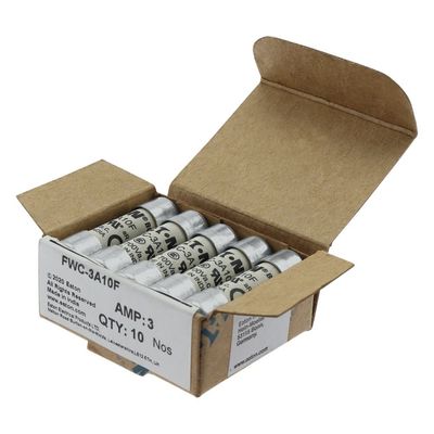 Ausgezeichnete Fahrradfähigkeit und Leistung Cramic Sicherung Eaton Bussmann 10 X 38 mm Ferrule Sicherung FWC-3A10F