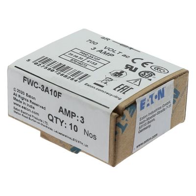 Ausgezeichnete Fahrradfähigkeit und Leistung Cramic Sicherung Eaton Bussmann 10 X 38 mm Ferrule Sicherung FWC-3A10F