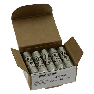 Ausgezeichnete Fahrradfähigkeit und Leistung Cramic Sicherung Eaton Bussmann 10 X 38 mm Ferrule Sicherung FWC-6A10F