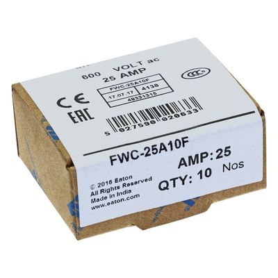Ausgezeichnete Fahrradfähigkeit und Leistung Cramic Sicherung Eaton Bussmann 10 X 38 mm Ferrule Sicherung FWC-25A10F