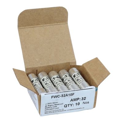 Ausgezeichnete Fahrradfähigkeit und Leistung Cramic Sicherung Eaton Bussmann 10 X 38 mm Ferrule Sicherung FWC-32A10F