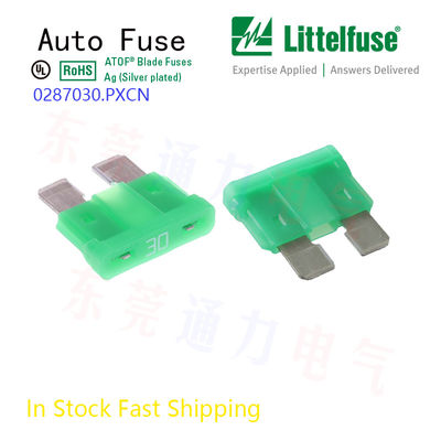 Fahrzeug-Littelfuse 7.5A Auto Blatt Sicherung Braun 32V Dc Mfr Teil Nr. 0287007.5.PXCN