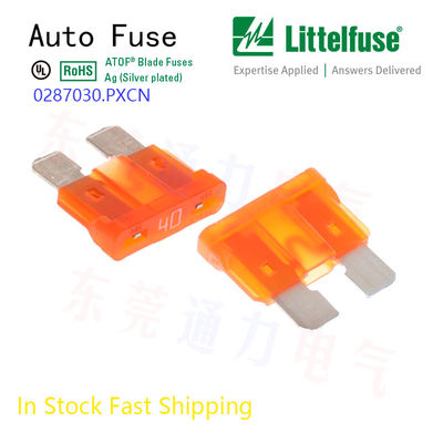 Fahrzeug-Littelfuse 7.5A Auto Blatt Sicherung Braun 32V Dc Mfr Teil Nr. 0287007.5.PXCN