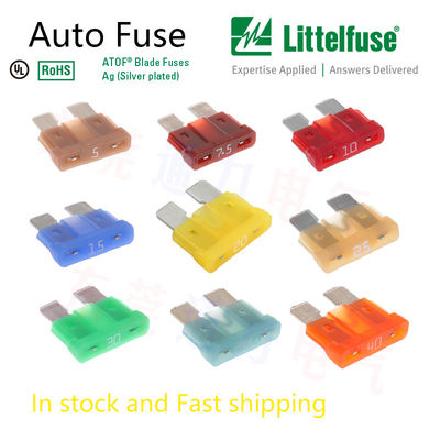 Fahrzeug-Littelfuse 7.5A Auto Blatt Sicherung Braun 32V Dc Mfr Teil Nr. 0287007.5.PXCN