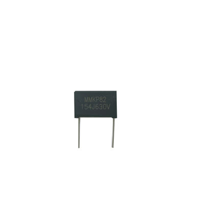 MMKP82 Resonanz-Kunststoffgehäuse-Doppelseitig metallisierter Polypropylen-Folienkondensator in Hochspannungs-Hochfrequenz-Impulsschaltung 154J630V P15MM