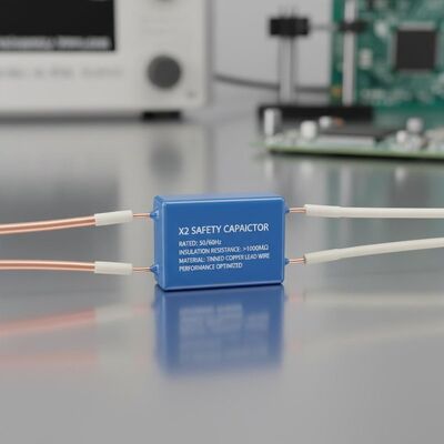 Zinsgepacktes Kupferbleitdrahtmaterial X2 Sicherheitskondensator Nennfrequenz 50 60Hz mit Isolationswiderstand 000MΩ für Leistung
